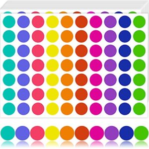 1400 pcs color coding labels circle dot stickers,round color coding labels sticky dots labels stickers 10 color style colored dot stickers for toddlers office student classroom papers etc