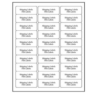 address labels for inkjet printers 1″ x 2-5/8″, pack of 3000 labels