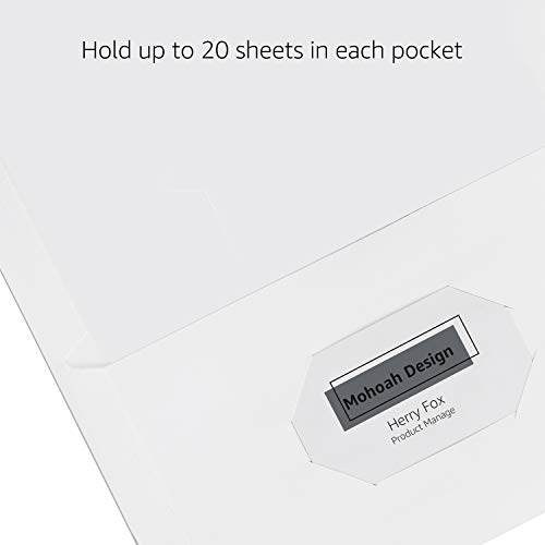 Amazon Basics Two-Pocket Folder, 25 set