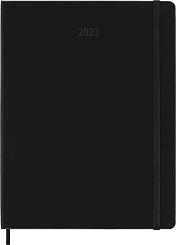 Moleskine 2023 Weekly Notebook Planner, 12M, Extra Large, Black, Hard Cover (7.5 x 10)