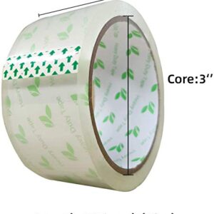 Printholic Packing Tape 6 Rolls Heavy Duty Shipping Packaging Tape 1.88" x 54.6 Yards, 3" Core, Clear, for Moving Packaging Shipping Office Storage, Transparent Tape Refills for Dispenser