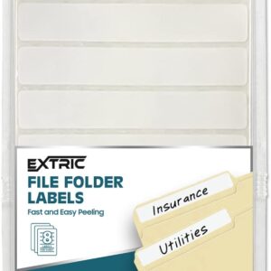 File Folder Labels 32 Sheets File Labels White Stickers a Total of 256 File Labels for File Folders