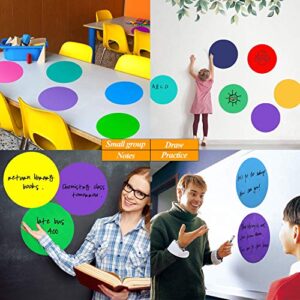 Colorful Dry Erase Dots Circles Whiteboard Marker Removable Stickers Spots Wall Decals for School Classroom Teachers Students Table & Desk, 8 Pack