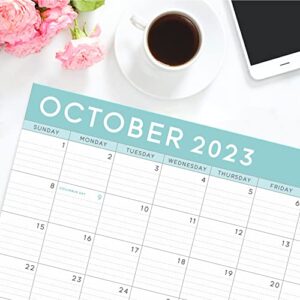 S&O Teal Magnetic Fridge Calendar from Jan 2023-Jun 2024 - Tear-Off Refrigerator Calendar to Track Events & Appointments - 18 Month Magnetic Calendar for Fridge for Easy Planning-8"x10" in.