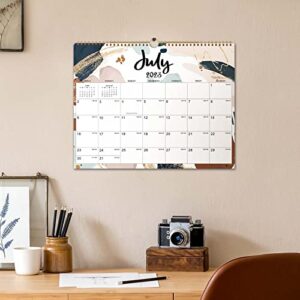 2023-2024 Wall Calendar - 18 Months Calendar from Jul. 2023 - Dec. 2024, 14.8" x 11.6", Twin-Wire Binding, Blank Block with Julian Dates, Perfect for Organizing at Home, School & Office