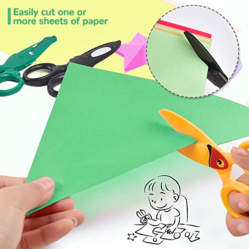 Sopito 3PCS Children Safety Scissors Toddler Craft Scissors Preschool Training for Kids Cutting Paper