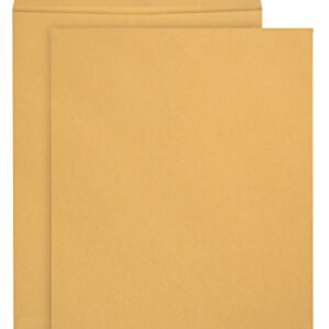 100 9 X 12 Self Seal Golden Brown Kraft Catalog Envelopes - Designed for Secure Mailing - Oversize Strong Peel and Seal Flap with 28 Pound Kraft Paper- 100 Envelopes