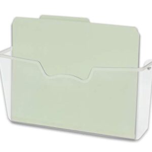 Simple Houseware Clear Single Pocket Wall Mount File Holder