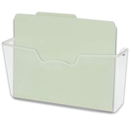 Simple Houseware Clear Single Pocket Wall Mount File Holder