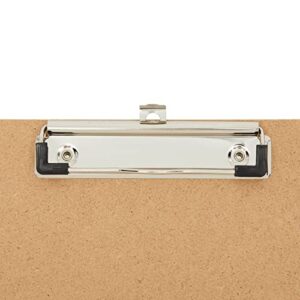 Juvale 4 Pack Extra Large 11x17 Clipboards, Horizontal Wooden Lap Boards with Low Profile Clip for Drawing, Sketching, Art Supplies (3mm Thick)