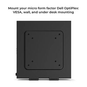 HumanCentric Mount Compatible with Dell OptiPlex Micro Form Factor Case, VESA, Under Desk and Wall Mount Fits MFF 3040, 3046, 3050, 3060, 3070, 3080, 5050, 5060, 5070, 7040, 7050, 7060, 7070, and More