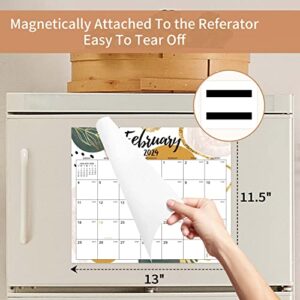 Magnetic Calendar 2023-2024 - Jul 2023 - Dec 2024, Magnetic Fridge Calendar 2023-2024,13" × 11.5", 18 Monthly Calendar 2023-2024, Magnetic Calendar for Fridge, Tear-off Pad, Perfect for Easy Planning