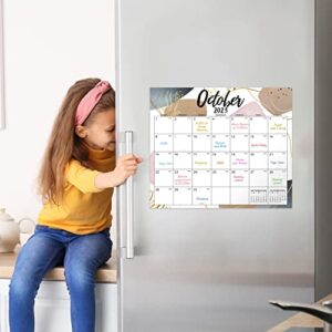 Magnetic Calendar 2023-2024 - Jul 2023 - Dec 2024, Magnetic Fridge Calendar 2023-2024,13" × 11.5", 18 Monthly Calendar 2023-2024, Magnetic Calendar for Fridge, Tear-off Pad, Perfect for Easy Planning