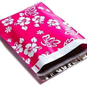 Designer Poly Mailers 10x13: Sample Variety Pack ~ Anchor, Daisy, Hibiscus, Arrow, Cactus, Pink & Mint Aloha, Watermelon, Flamingo, Pineapple Printed Self Sealing Shipping Poly Envelopes Bag (30 Pcs)