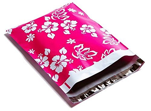 Designer Poly Mailers 10x13: Sample Variety Pack ~ Anchor, Daisy, Hibiscus, Arrow, Cactus, Pink & Mint Aloha, Watermelon, Flamingo, Pineapple Printed Self Sealing Shipping Poly Envelopes Bag (30 Pcs)