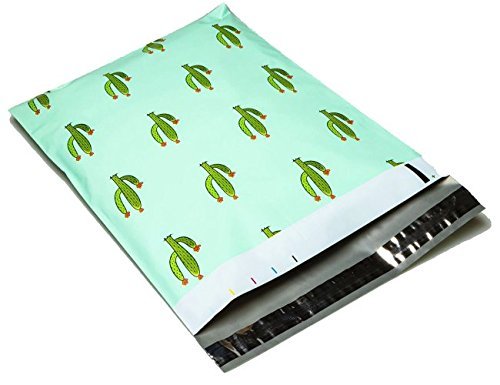 Designer Poly Mailers 10x13: Sample Variety Pack ~ Anchor, Daisy, Hibiscus, Arrow, Cactus, Pink & Mint Aloha, Watermelon, Flamingo, Pineapple Printed Self Sealing Shipping Poly Envelopes Bag (30 Pcs)