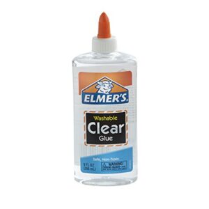 Elmer's Liquid School Glue, Clear, Washable, Pack of 3