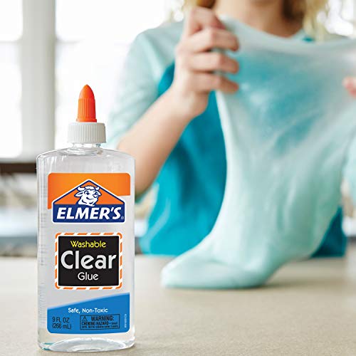 Elmer's Liquid School Glue, Clear, Washable, Pack of 3