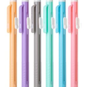 Mr. Pen- Retractable Mechanical Eraser Pen, Pack of 6, Pastel Colors, Pencil Eraser, Eraser for Pencils, Retractable Eraser, Eraser for Artists, Eraser for Pens, Retractable Eraser Pen