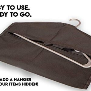 Hanger Diversion Safe by Stash-it, Hidden Pocket Safe, Fits Under Hanging Clothes with Pocket to Hide Valuables for Home or Travel