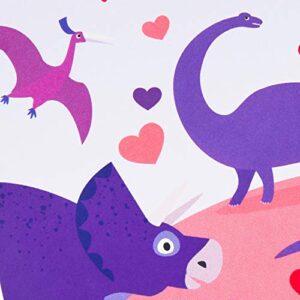 Hallmark Valentines Day Cards Assortment for Kids Classroom, 8 Valentine's Day Cards with Envelopes (Dinosaurs)