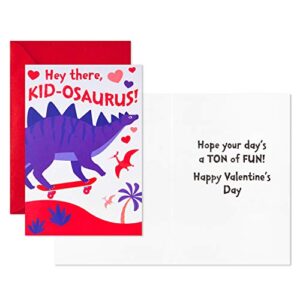 Hallmark Valentines Day Cards Assortment for Kids Classroom, 8 Valentine's Day Cards with Envelopes (Dinosaurs)