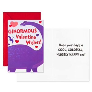 Hallmark Valentines Day Cards Assortment for Kids Classroom, 8 Valentine's Day Cards with Envelopes (Dinosaurs)