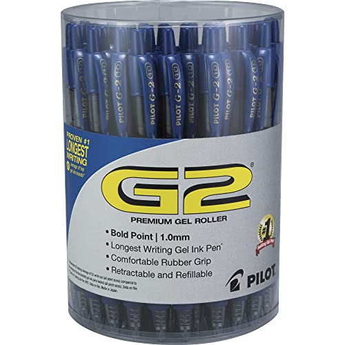 PILOT 2715733 G2 Retractable Gel Pens Bold Point Blue Ink 36/Pack (84099)