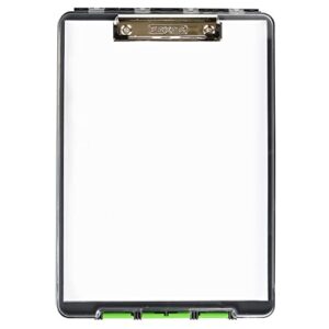 Dexas 5717-802 Clearview Clipcase clipboard, Green, 13.75 X 9.5 Inch