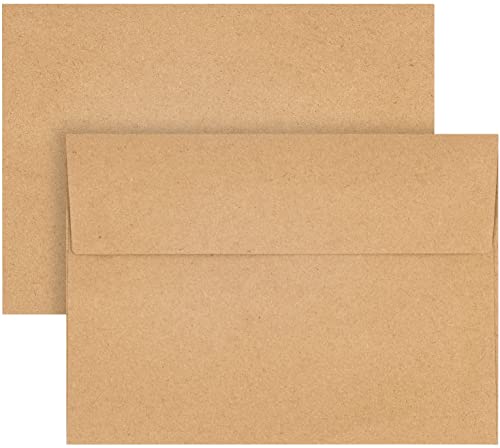 50 Pack Kraft Envelopes 4 x 6 Inch Brown Envelopes,A4 Envelopes, Card Envelopes, Kraft Paper Envelopes, Invitation Envelopes, Postcard Envelopes