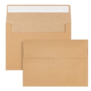 50 Pack Kraft Envelopes 4 x 6 Inch Brown Envelopes,A4 Envelopes, Card Envelopes, Kraft Paper Envelopes, Invitation Envelopes, Postcard Envelopes