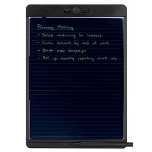 boogie board blackboard authentic reusable notebook with letter-size writing tablet with stylus, instant erase and templates (8.5”x11”)