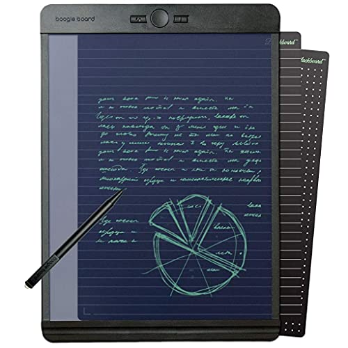 Boogie Board Blackboard Authentic Reusable Notebook with Letter-Size Writing Tablet with Stylus, Instant Erase and Templates (8.5”x11”)