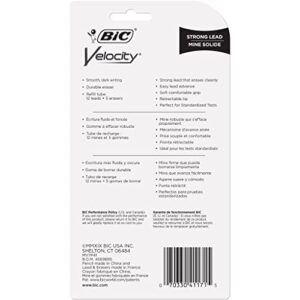 BIC Velocity Original Mechanical Pencils, Medium Point (0.7 mm), Assorted Colored Barrels, 4-Count Pack, Pencils for Office and School Supplies (MV7P41-BLK)