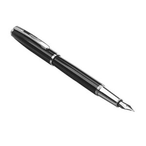 amazon basics refillable fountain pen – fine point, black ink