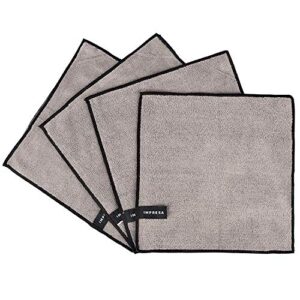 4 Pack Magnetic Cleaning Cloth Dry Erasers For White Boards - Extra Strong Magnet - Compatible with all Whiteboards - Ideal For Classroom, Home and Office Use - Reusable and Washable - 10'' X 10''