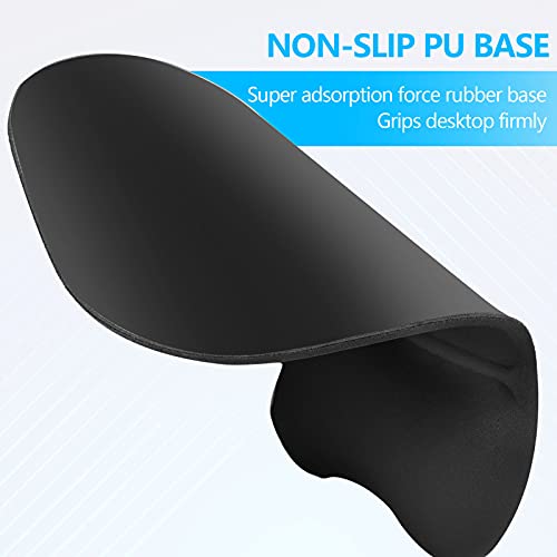 Mouse Pad with Wrist Support Ergonomic Mouse Pad with Wrist Rest Comfortable Mouse Pad for Gaming/Working Memory Foam Gel Computer Mouse Mat with Non-Slip PU Base Small Mouse Pad for Office