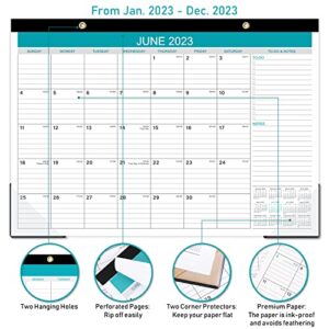 2023 Desk Calendar- 12 Monthly Desk/Wall Calendar, January 2023- December 2023, 12'' X 17'', Desk Calendar 2023 with Large Ruled Blocks for Planning and Organizing for Home or Office