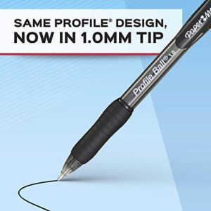 Paper Mate Ballpoint Pen, Profile Retractable Pen, Medium Point (1.0mm), Black, 12 Count