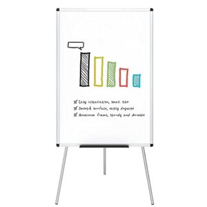 viz-pro whiteboard easel, 36 x 24 inches, portable dry erase board height adjustable for school office and home