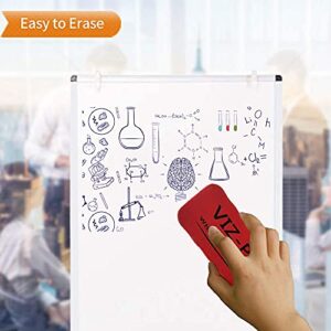 VIZ-PRO Whiteboard Easel, 36 x 24 Inches, Portable Dry Erase Board Height Adjustable for School Office and Home