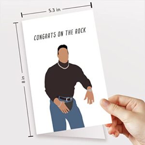 The Rock Engagement Card, Wedding Congratulations Card, Funny Engagement Card, Dwayne Johnson Card