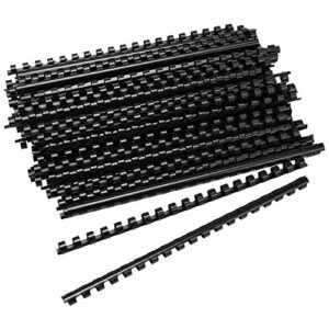 amazon basics plastic binding comb, 100 pcs/box,19-holes, 3/8 in (10 mm), 60 sheets