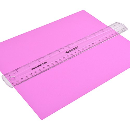 Westcott Non-Shatter Ruler, Clear, 12 Inches,(13862)