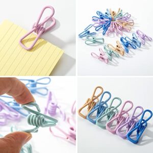 Mr. Pen- Chip Clips, 18 Pack, 2 Inch, Pastel Colors, Utility Steel PVC-Coated Clips, Bag Clips, Chip Clip, Metal Clips, Chip Bag Clip, Food Clips, Bag Clips for Food Storage, Food Bag Clips