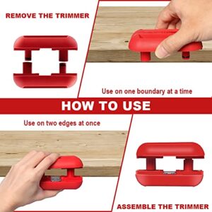 Edge Banding Trimmer for All Directions, Edge Trimmer with Tungsten Carbide Blades (1-Pack)