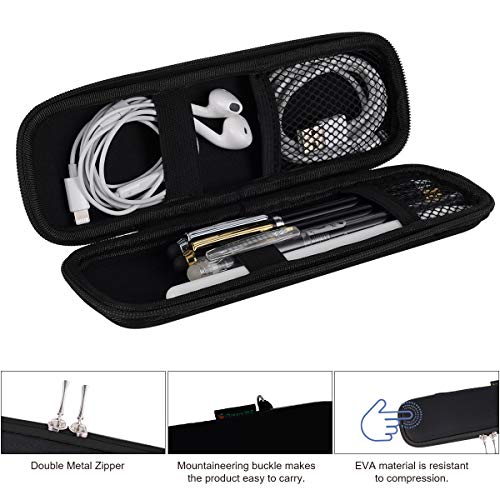 iDream365 Apple Pencil Case Holder,Slim EVA Carrying Case/Bag/Pouch/Holder for Apple Pencils,Executive Fountain Pen,Ballpoint Pen,Stylus Touch Pen-Black