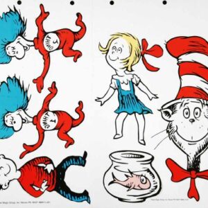 Eureka Back to School Dr. Seuss The Cat in The Hat Classroom Decorations for Teachers, 6pc