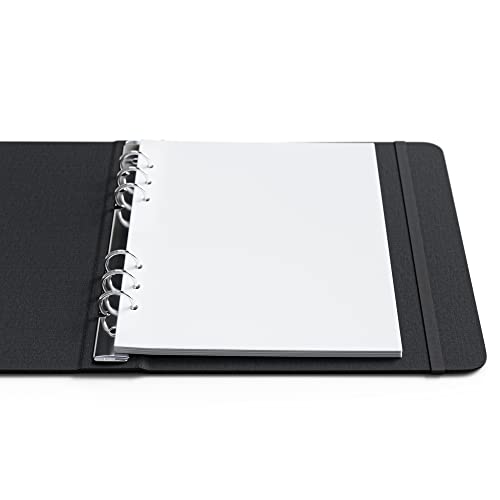 A5 Blank Paper 6-Hole Punched, 250 Sheets (500 Pages), 100 GSM, Printer Paper 148mm x 210mm (5.83 in. x 8.27 in.)