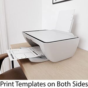 A5 Blank Paper 6-Hole Punched, 250 Sheets (500 Pages), 100 GSM, Printer Paper 148mm x 210mm (5.83 in. x 8.27 in.)